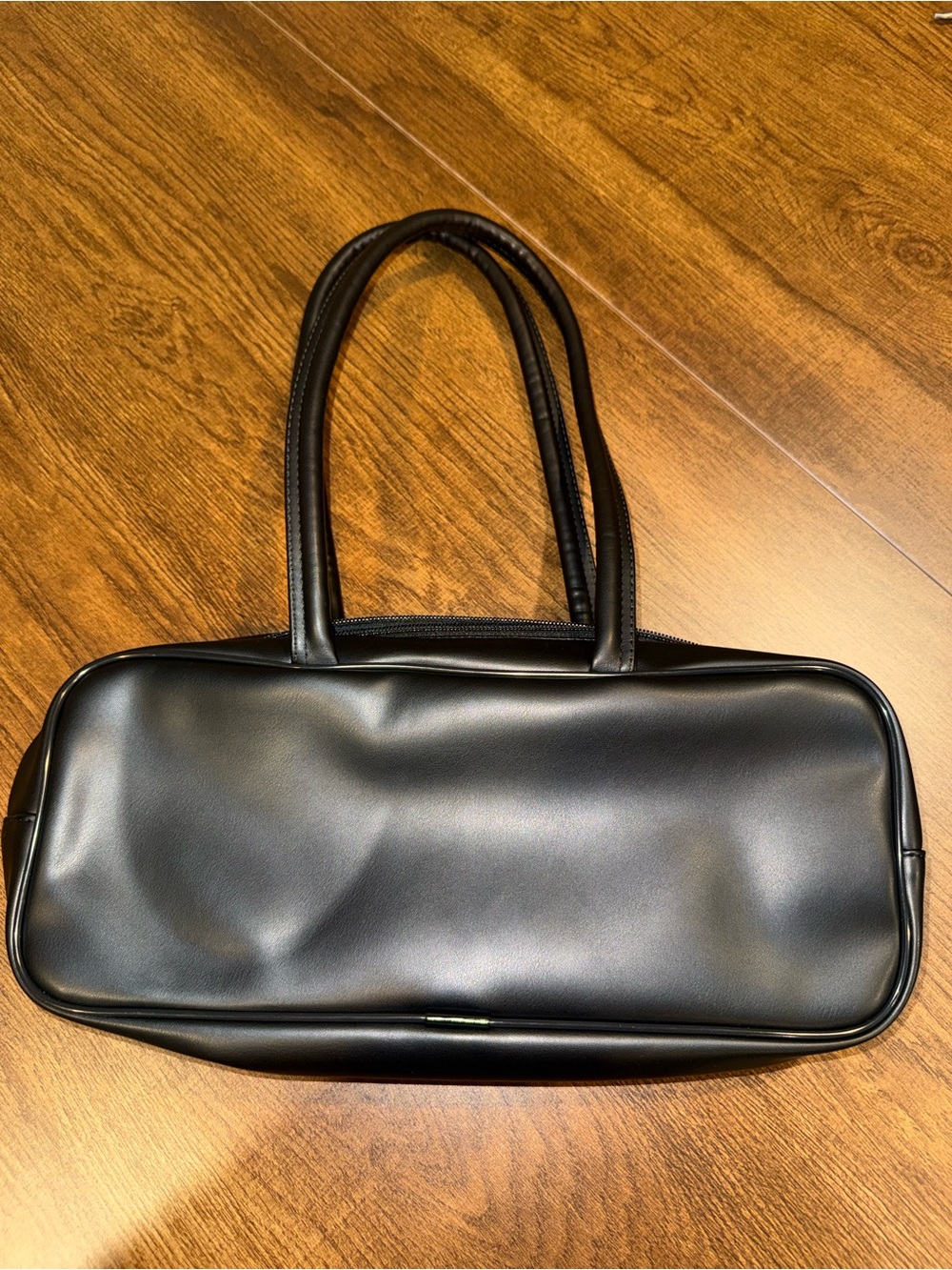 Adidas Black Beaded-Trim Shoulder Bag AIRLINER ELONGATED BAG WITH BEADS NWT - Picture 7 of 9